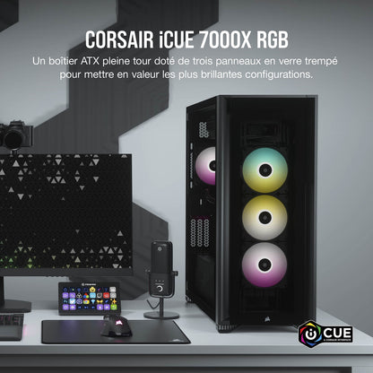 Corsair iCUE 7000X RGB Boîtier PC Grande Tour ATX Noir