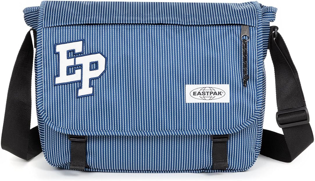 Eastpak Delegate+ – Sac bandoulière avec compartiment PC 17" – EP Blue – Taille Medium