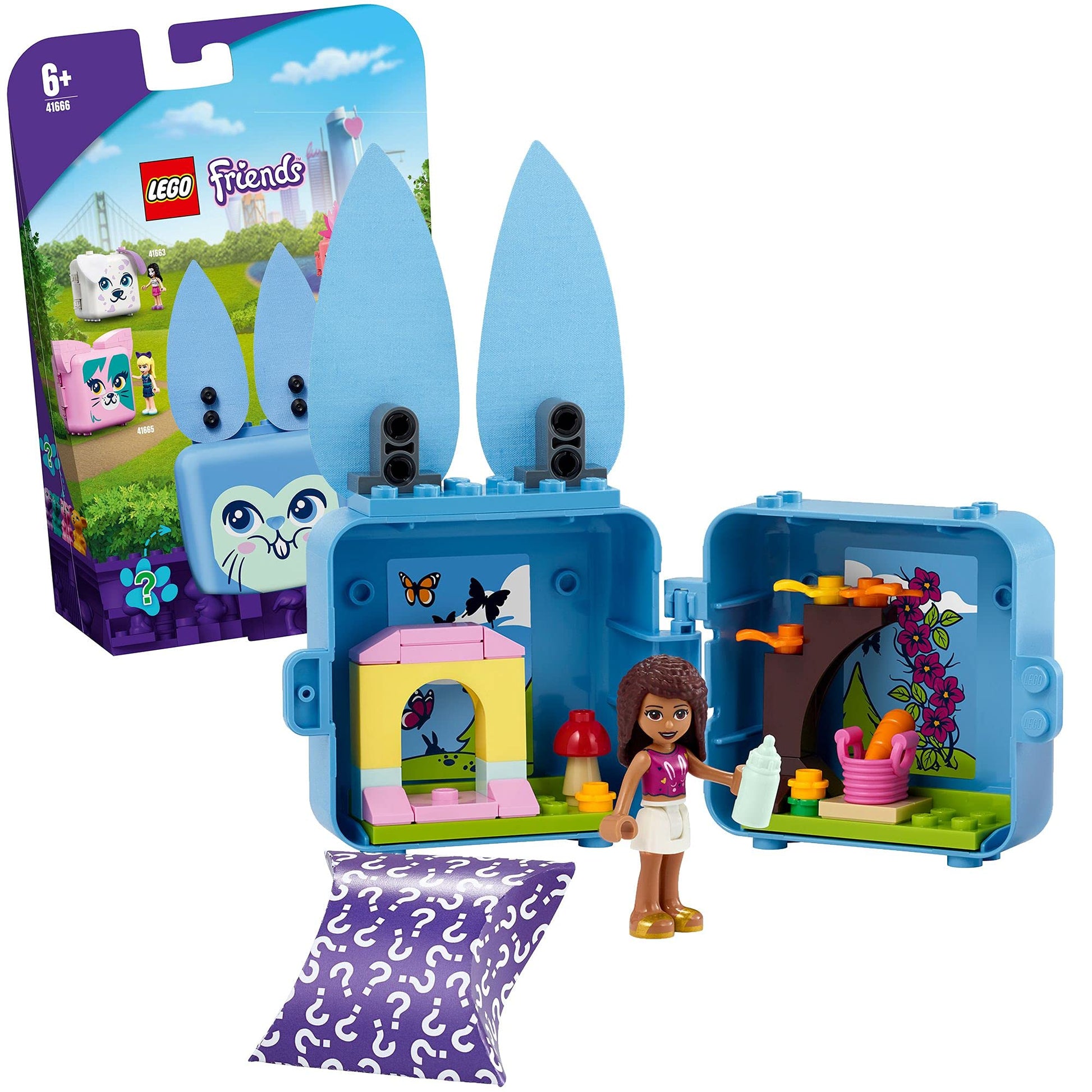 LEGO Friends 41666 Cube Lapin d'Andréa – Jeu créatif