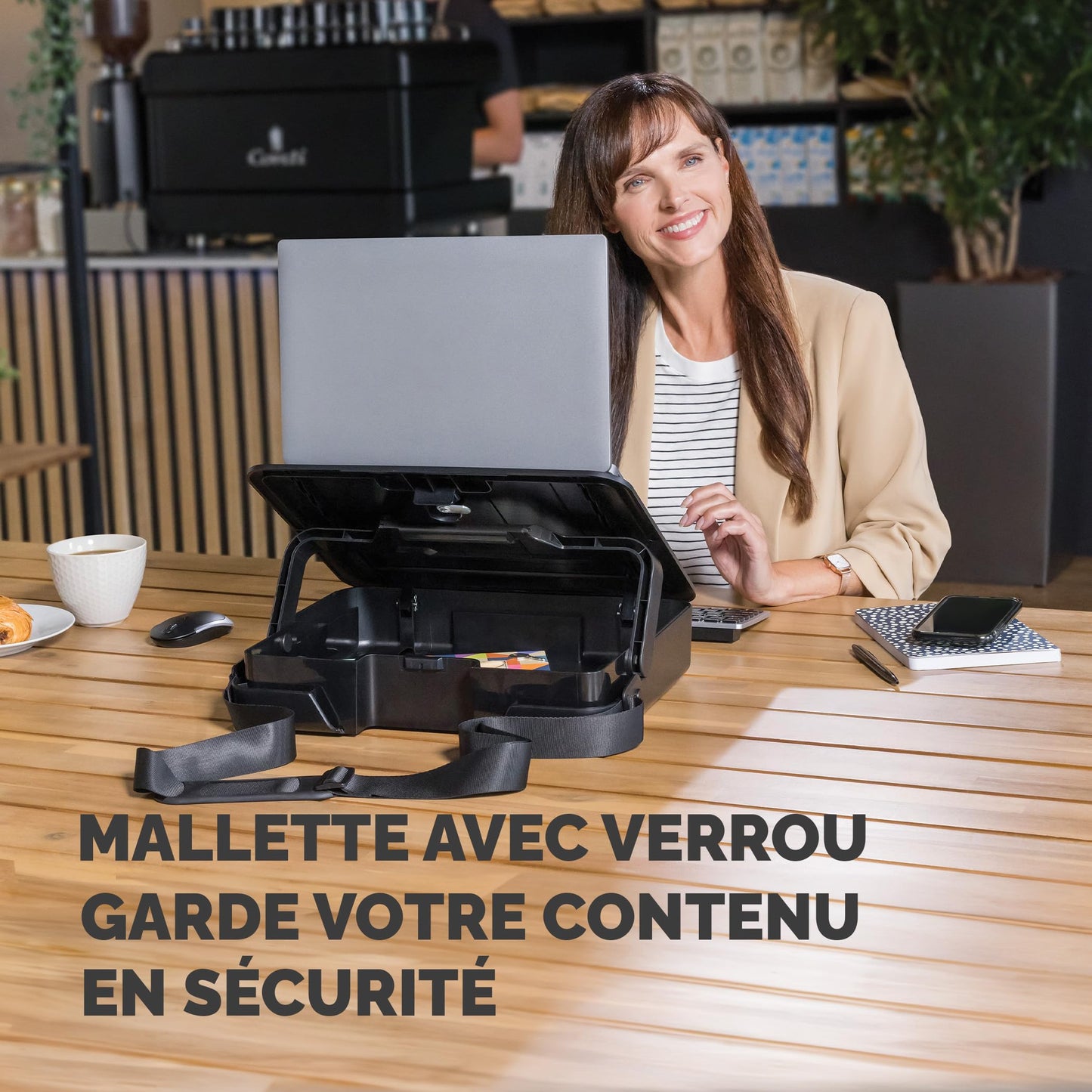 Boîte Rangement Fellowes Breyta Ergonomique 2-en-1 Noir - vue 7