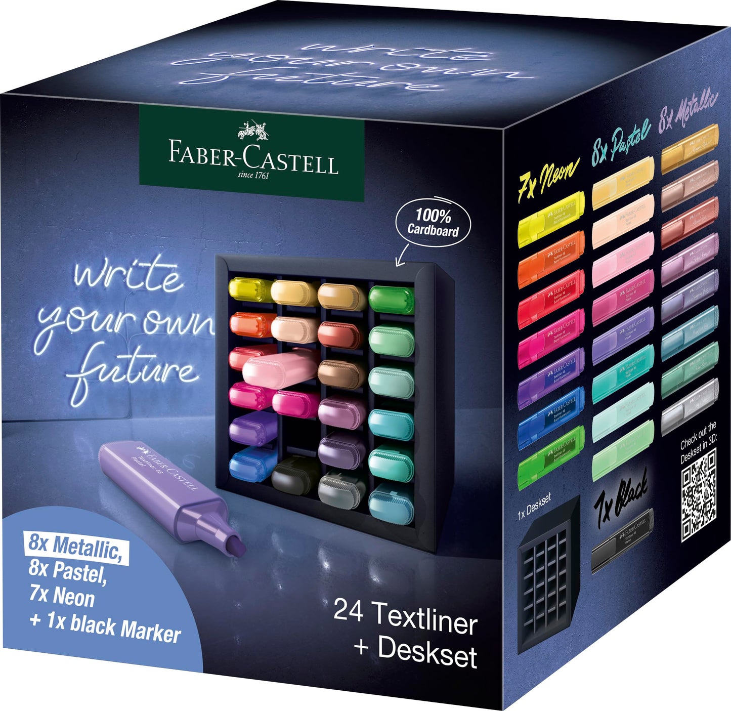 Faber-Castell 254602 - Set 24 Surligneurs Couleurs Vives