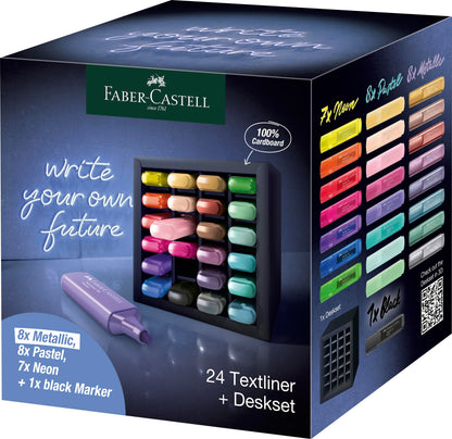 Faber-Castell 254602 - Set 24 Surligneurs Couleurs Vives