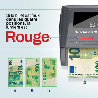 Detectalia D7X Détecteur Faux Billets 7 Contrôles | Occasion - Comme Neuf
