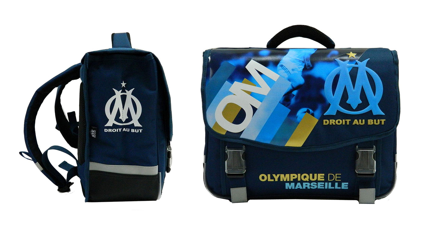 Cartable OM 41cm 2 Compartiments – Olympique de Marseille - vue 2