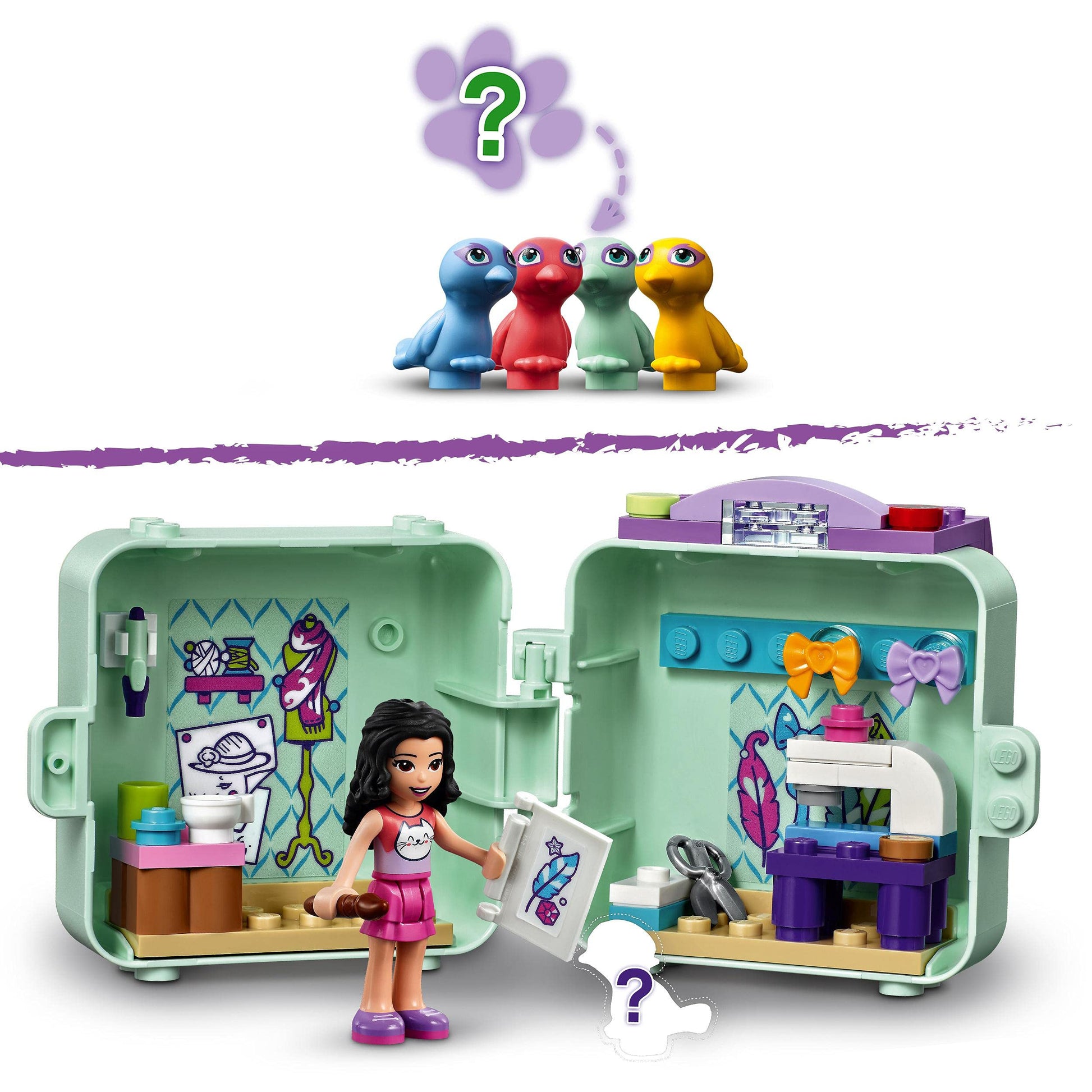 LEGO Friends 41668 Cube Mode Emma – Coffret portable - vue 4