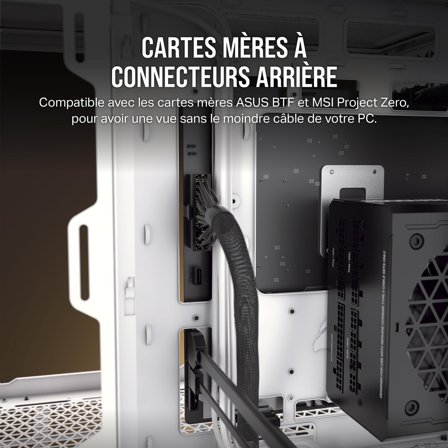 CORSAIR 6500X Boîtier PC mATX Blanc - Gaming & Performance