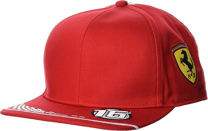 Puma SF Replica Leclerc – Casquette rouge unisexe Scuderia Ferrari F1 – Taille unique