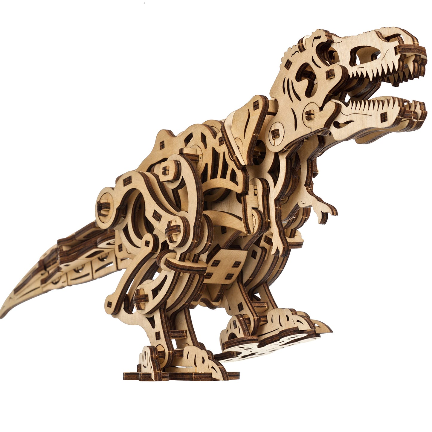 Ugears Puzzle 3D Bois T-Rex Mécanique – Kit Modèle Adulte