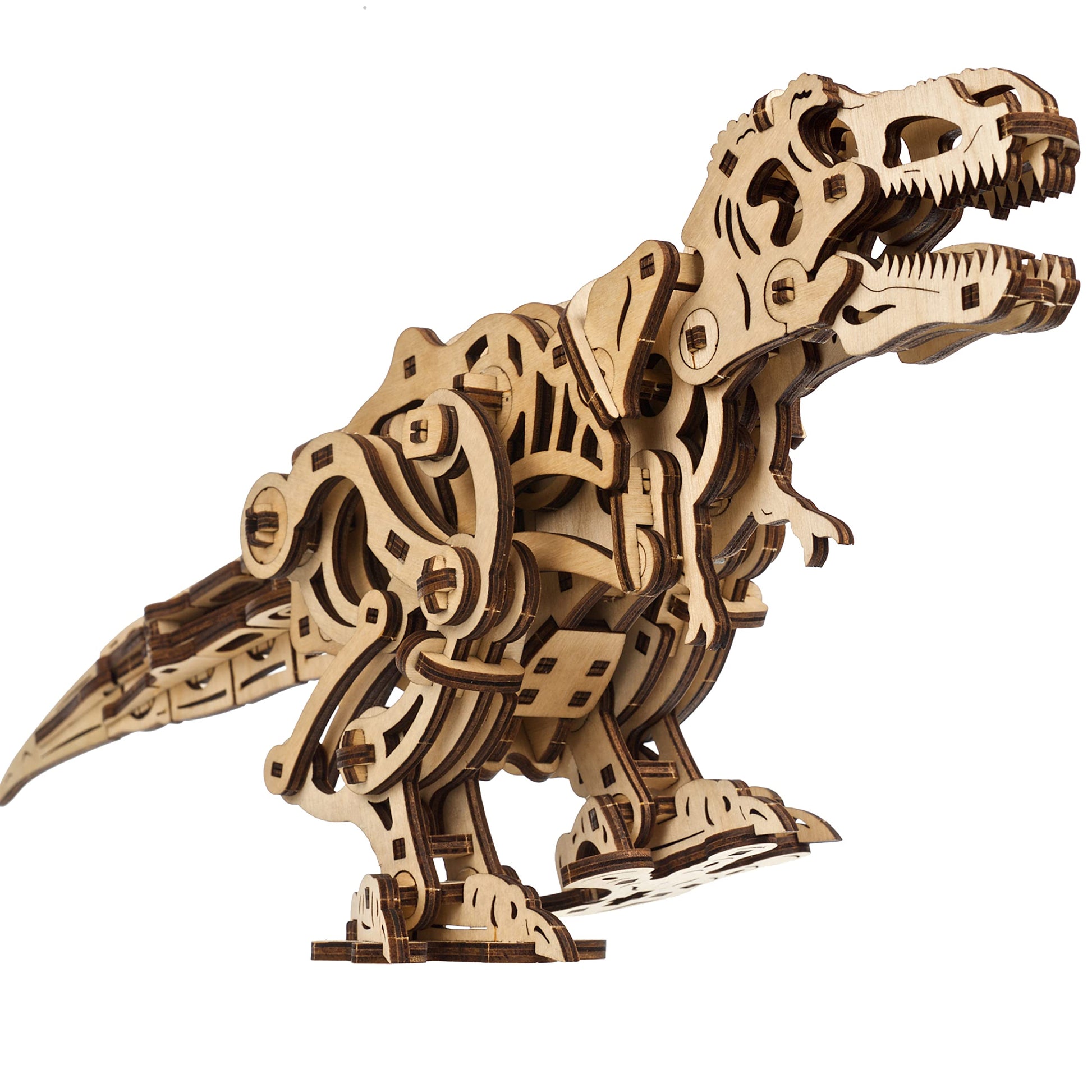 Ugears Puzzle 3D Bois T-Rex Mécanique – Kit Modèle Adulte