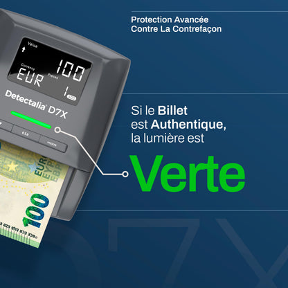 Detectalia D7X Détecteur Faux Billets 7 Contrôles | Occasion - Comme Neuf
