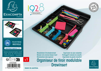 Exacompta Drawinsert Insert Tiroir Extensible 24,6-39,6cm Arlequin - vue 6