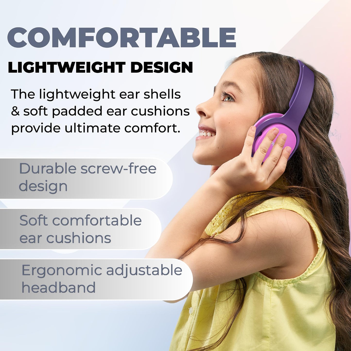 Philips SHK2000PK Casque Audio Enfant Rose – Limite 85 dB - vue 4