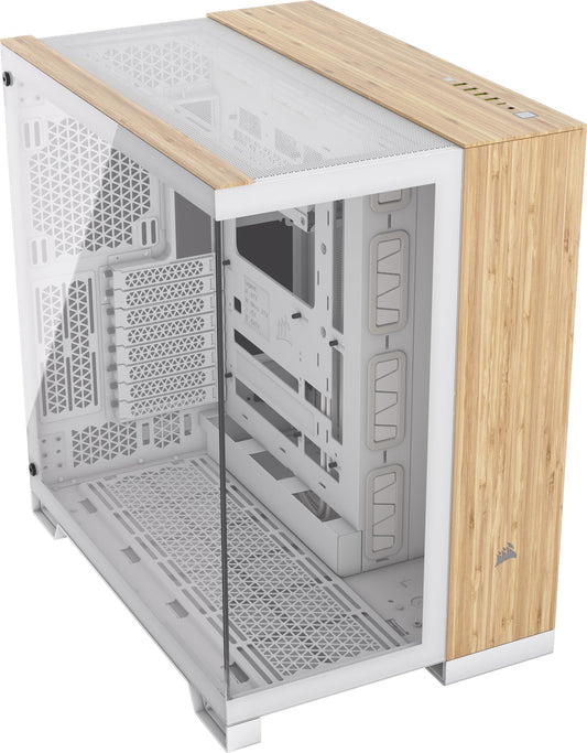 Corsair 6500X Boîtier PC Verre Trempé Blanc Bambou Double Chambre