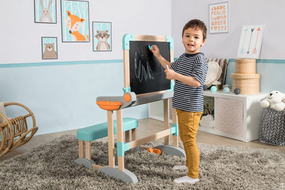Smoby Modulo Space Bureau 2-en-1 Tableau – 80 accessoires 3+ - vue 2