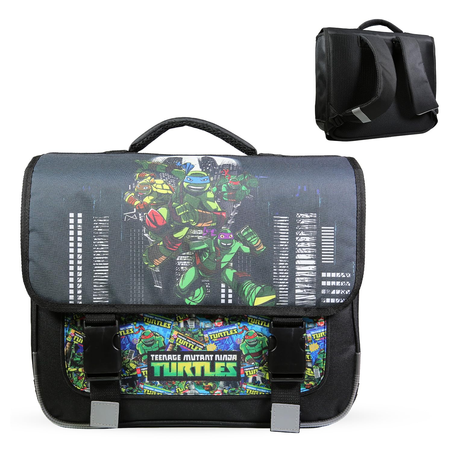 Cartable Tortues Ninja Bagtrotter – Sac à Dos Scolaire Enfant