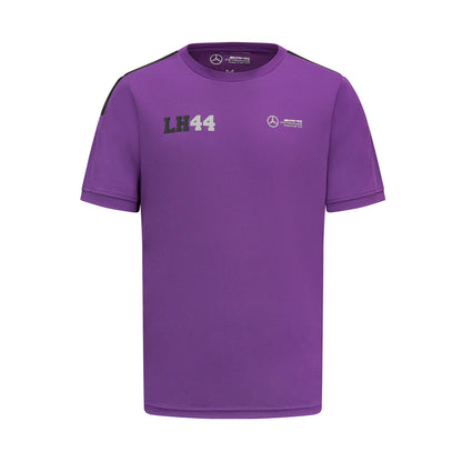 Mercedes AMG F1 Hamilton LH44 T-Shirt Violet Taille M – Officiel