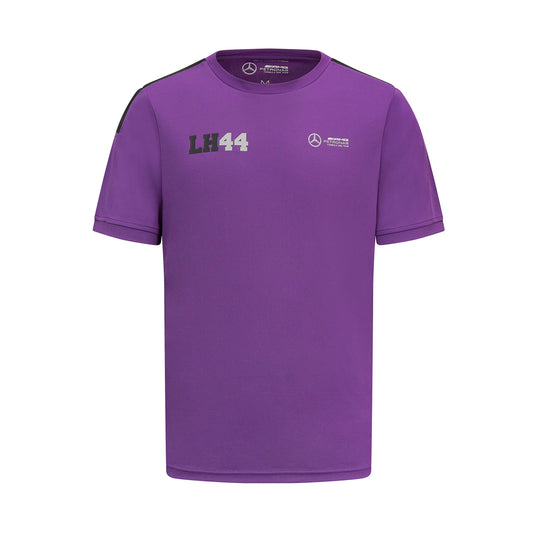 Mercedes AMG F1 Hamilton LH44 T-Shirt Violet Taille L – Officiel