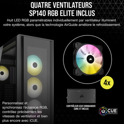 Corsair iCUE 7000X RGB Boîtier PC Grande Tour ATX Noir