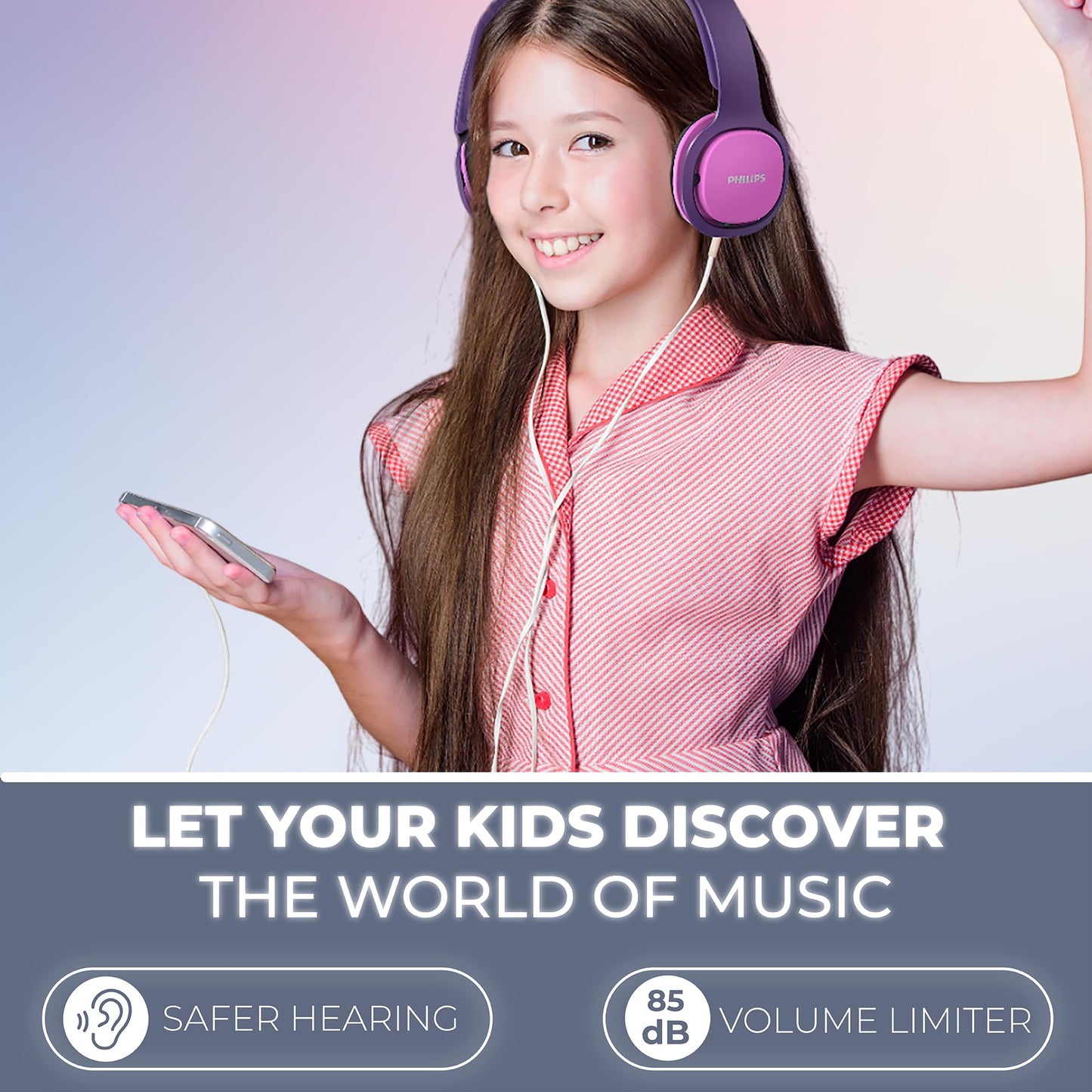 Philips SHK2000PK Casque Audio Enfant Rose – Limite 85 dB - vue 7