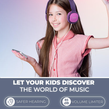 Philips SHK2000PK Casque Audio Enfant Rose – Limite 85 dB - vue 7