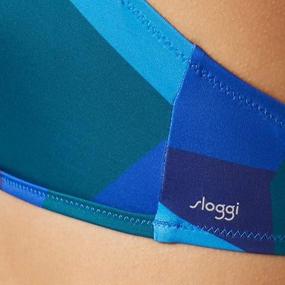 Sloggi Shore Kiritimati – Haut bikini triangle Blue Dark Combination L - vue 2