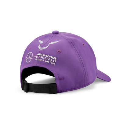 Mercedes AMG F1 Hamilton 2022 Casquette Violet – Officielle - vue 3