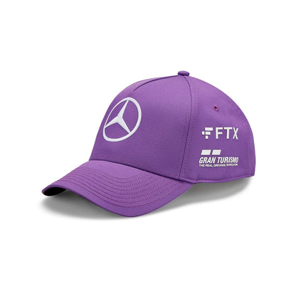 Mercedes AMG F1 Hamilton 2022 Casquette Violet – Officielle - vue 2