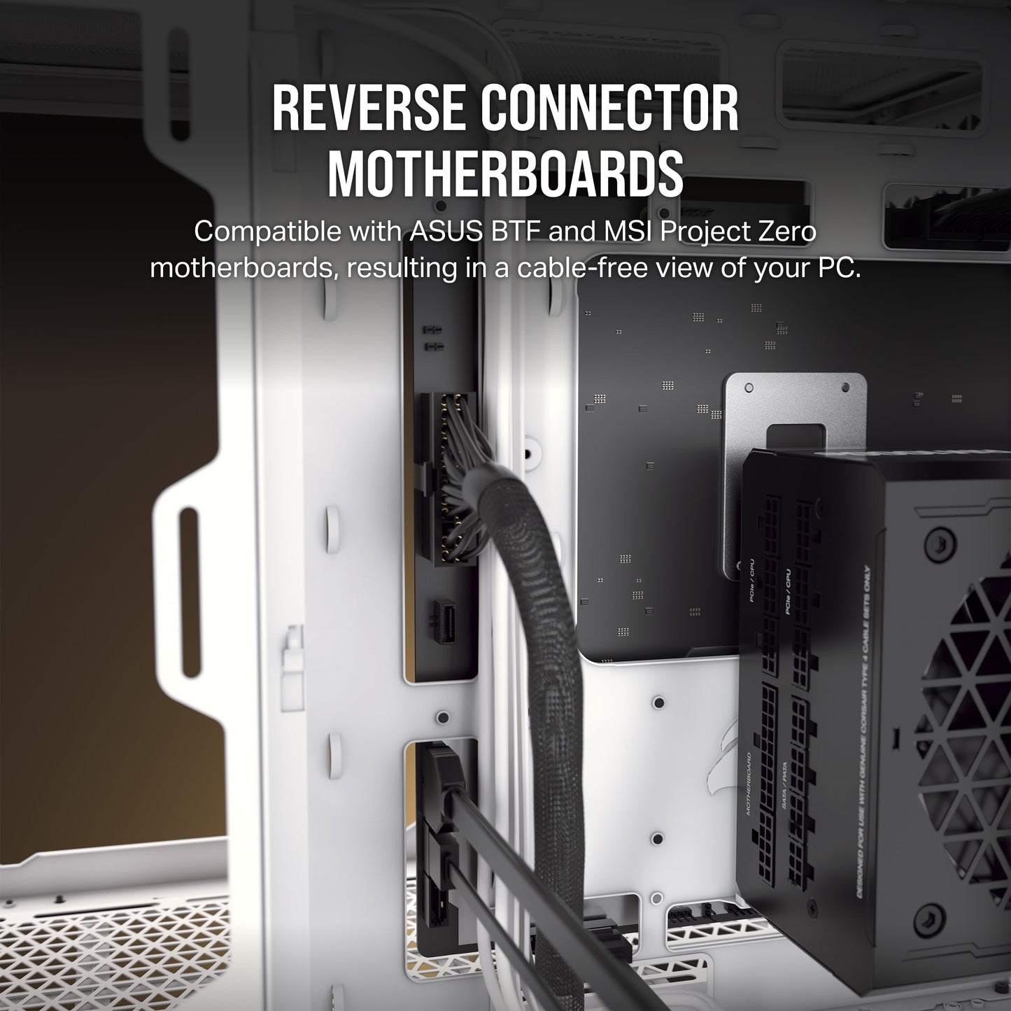 Corsair 6500X Boîtier PC Verre Trempé Blanc Bambou Double Chambre