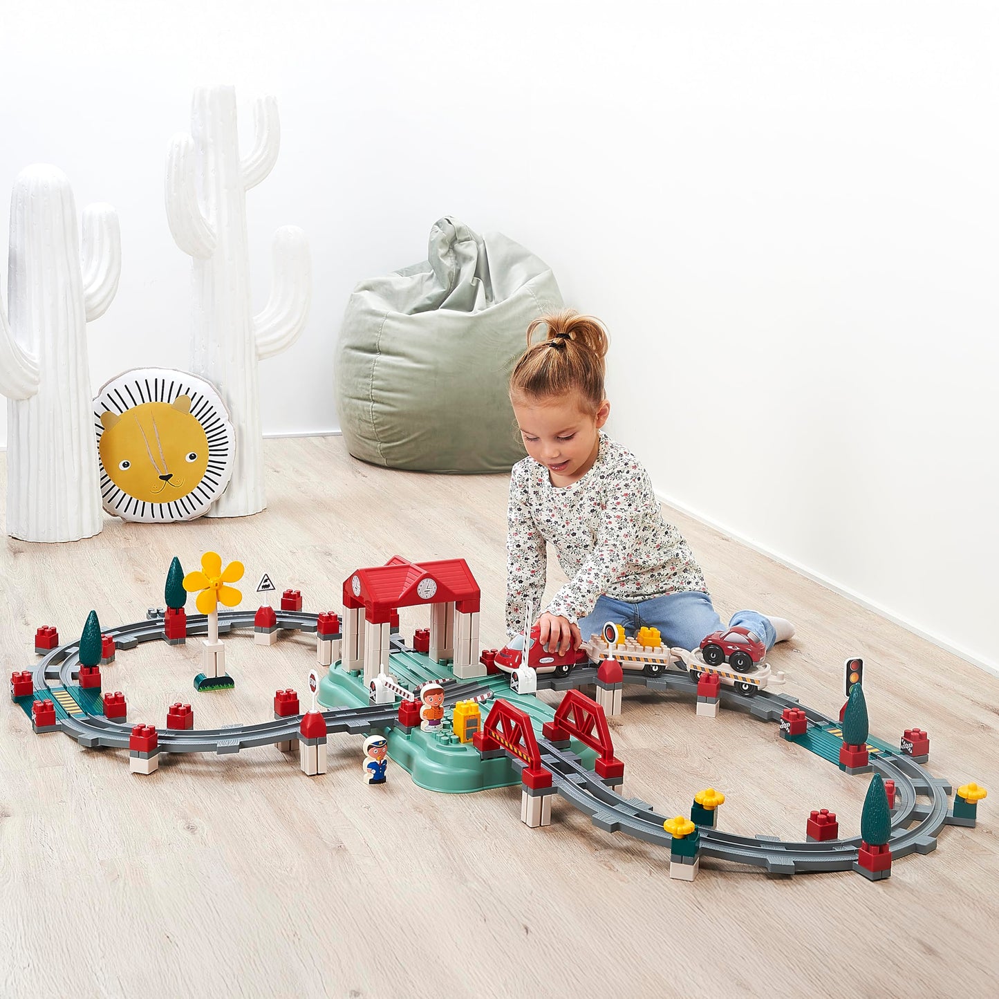 Ecoiffier 1348 Circuit Train avec Baril – Enfant 18 mois+ - vue 8