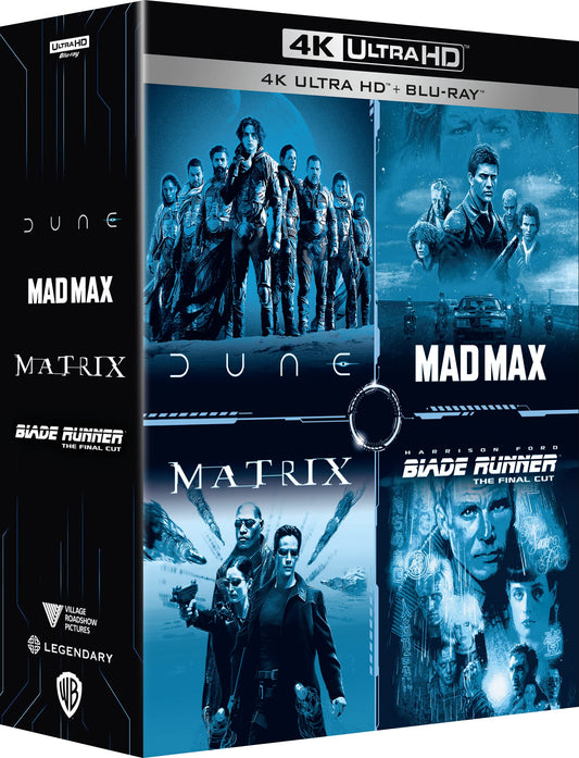 Coffret 4K Mad Max + Matrix + Blade Runner + Dune – Warner