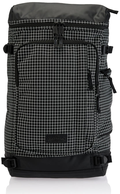 Eastpak Tecum Top CNNCT Ripstop – Sac à dos noir/blanc quadrillé