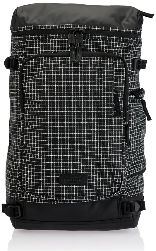 Eastpak Tecum Top CNNCT Ripstop – Sac à dos noir/blanc quadrillé