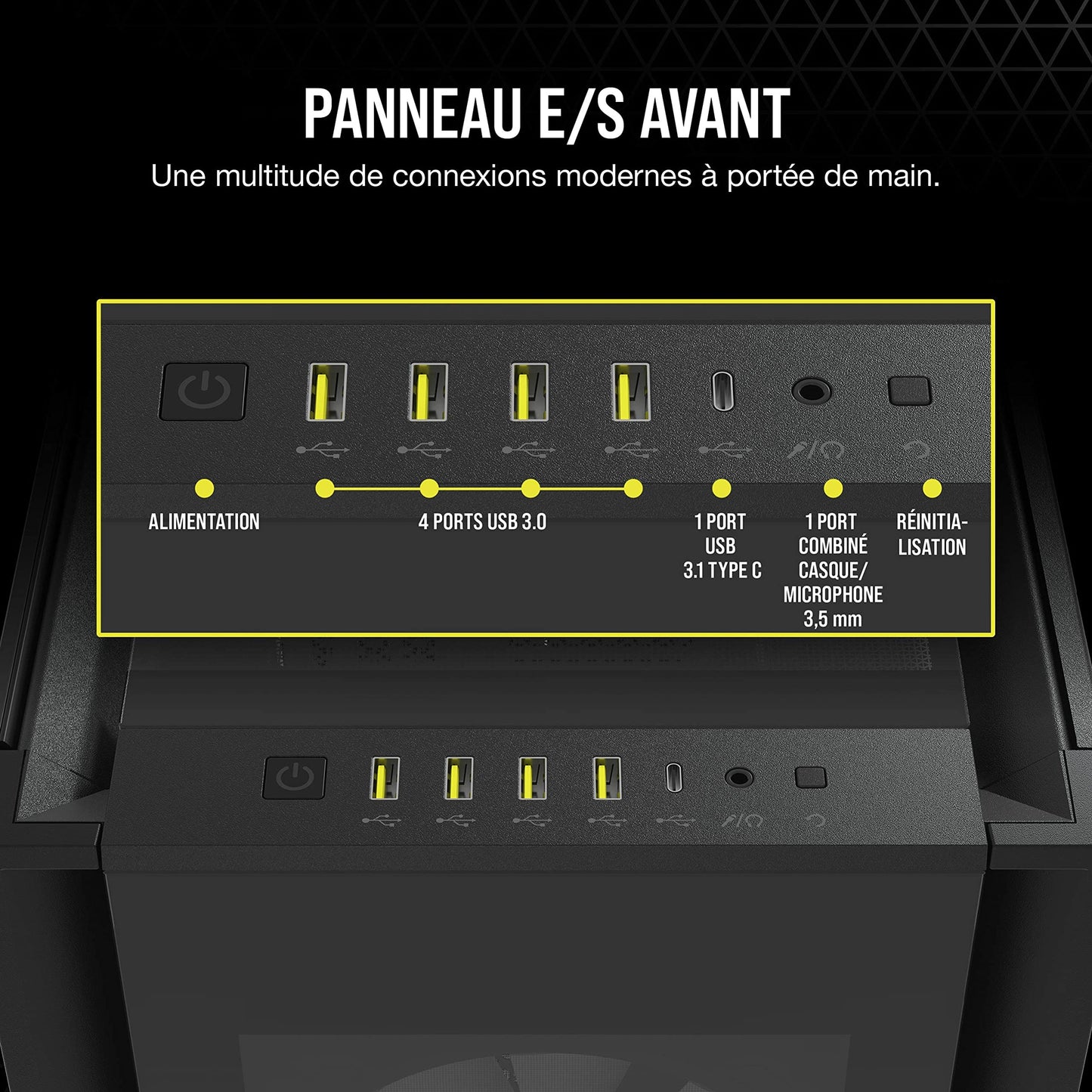 Corsair iCUE 7000X RGB Boîtier PC Grande Tour ATX Noir