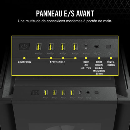 Corsair iCUE 7000X RGB Boîtier PC Grande Tour ATX Noir