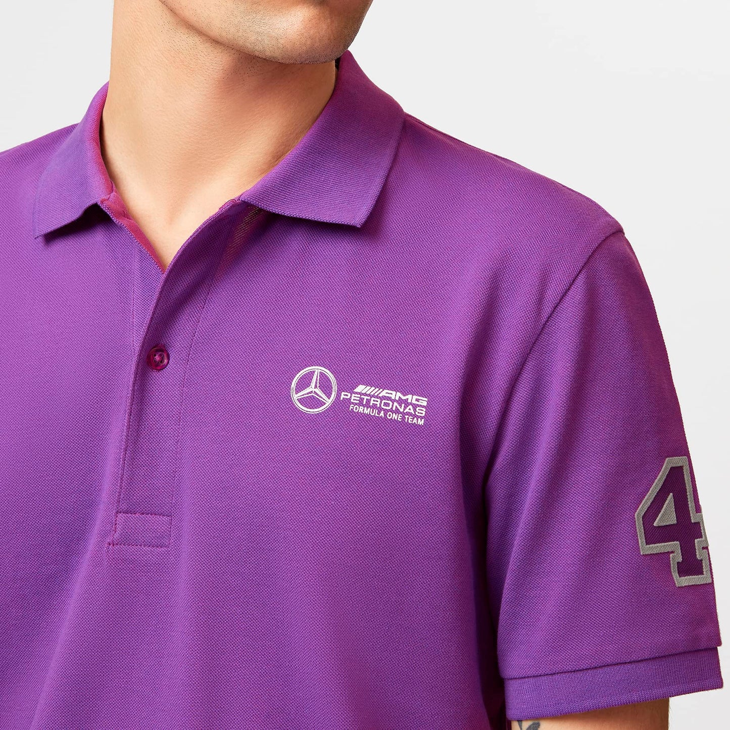 Mercedes AMG Petronas F1 Hamilton LH44 Polo Violet M – Officiel