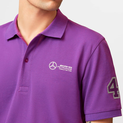 Mercedes AMG Petronas F1 Hamilton LH44 Polo Violet M – Officiel