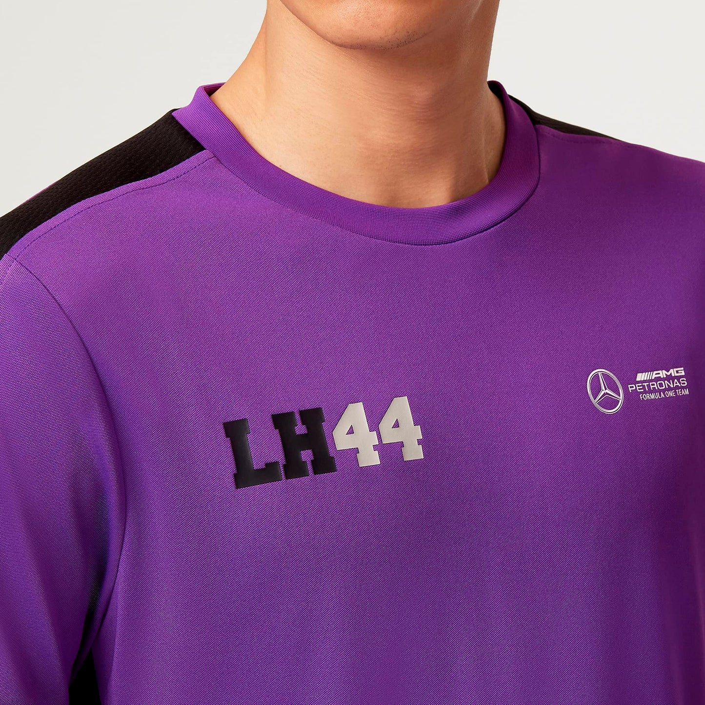 Mercedes AMG F1 Hamilton LH44 T-Shirt Violet Taille M – Officiel
