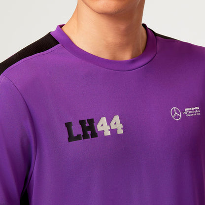 Mercedes AMG F1 Hamilton LH44 T-Shirt Violet Taille M – Officiel