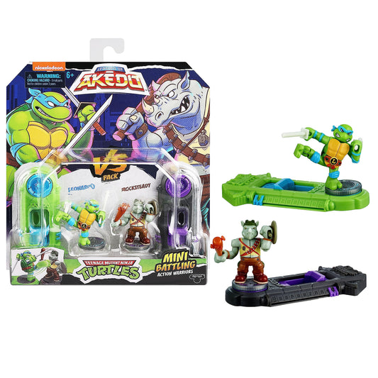 Lansay Akedo Tortues Ninja Coffret Duel – Combattants miniatures