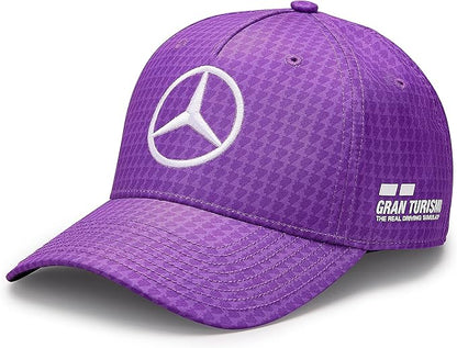 Mercedes AMG Petronas Hamilton 2023 Casquette Violet – Officielle - vue 2