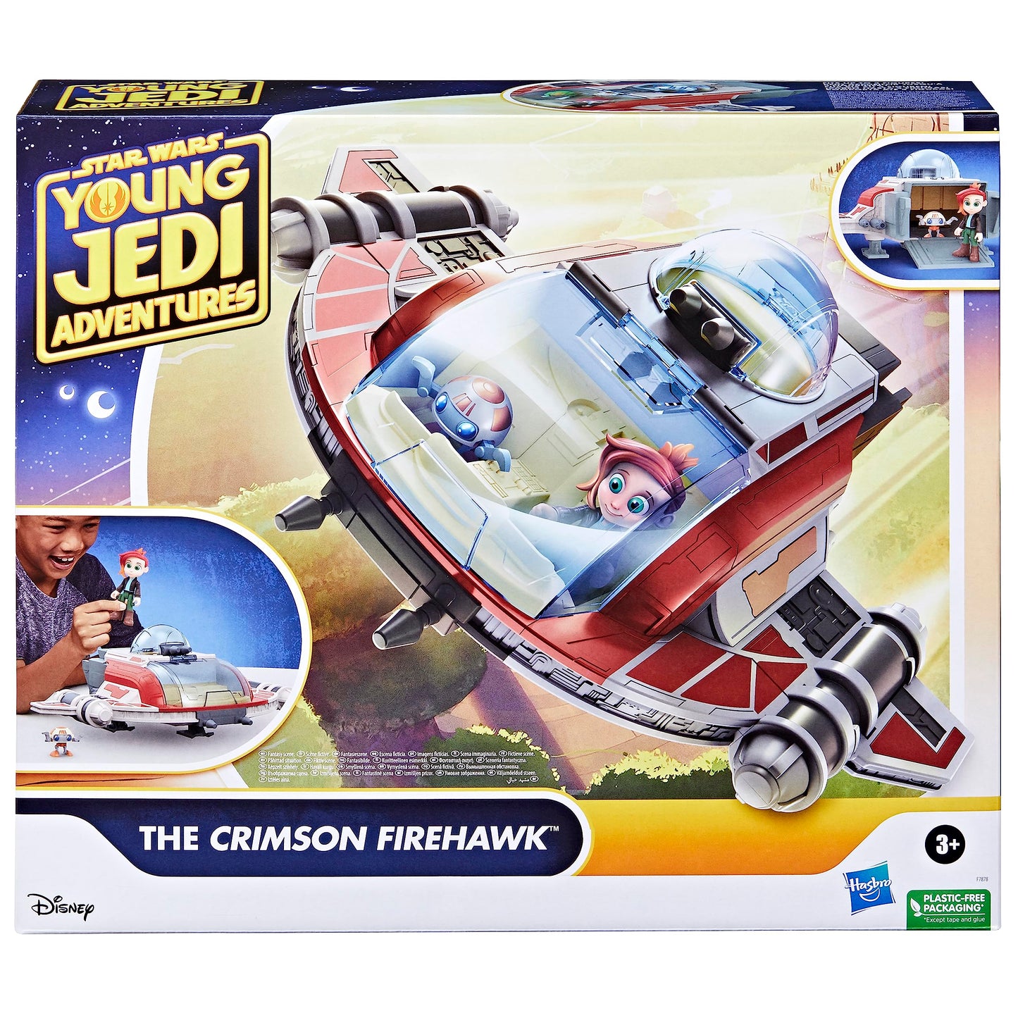 Hasbro Star Wars Crimson Firehawk – Vaisseau + 2 figurines 3+