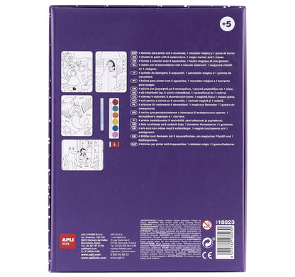 APLI Kids 18823 – Watercolor Magic Art – Set de 4 Fiches Aquarelle - vue 3