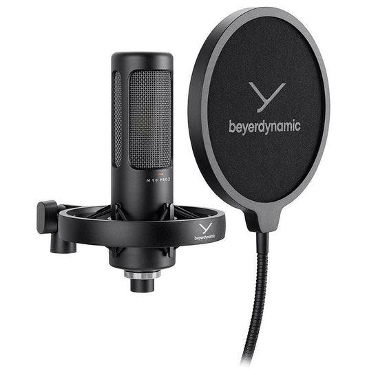 Beyerdynamic M 90 Pro X – Microphone à Condensateur Studio XLR – Filtre Anti-Pop + Suspension Incluse – Enregistrement Maison, Projet ou Studio