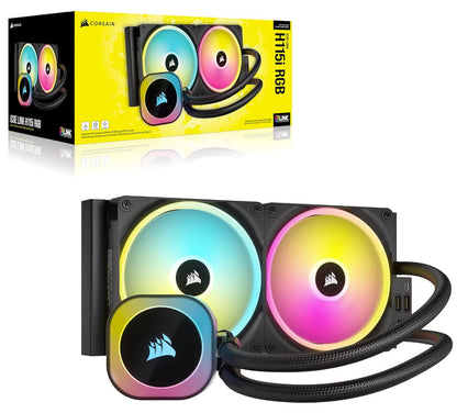 CORSAIR iCUE LINK H115i RGB Liquid CPU Cooler – 280mm AIO - vue 3