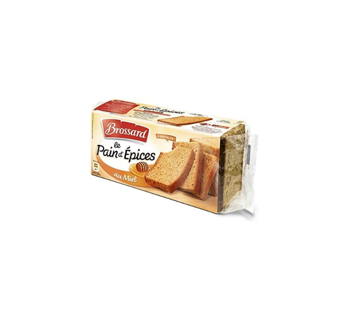 BROSSARD Pain d'Épices Miel 350g - Lot de 4 | Épicerie Fine
