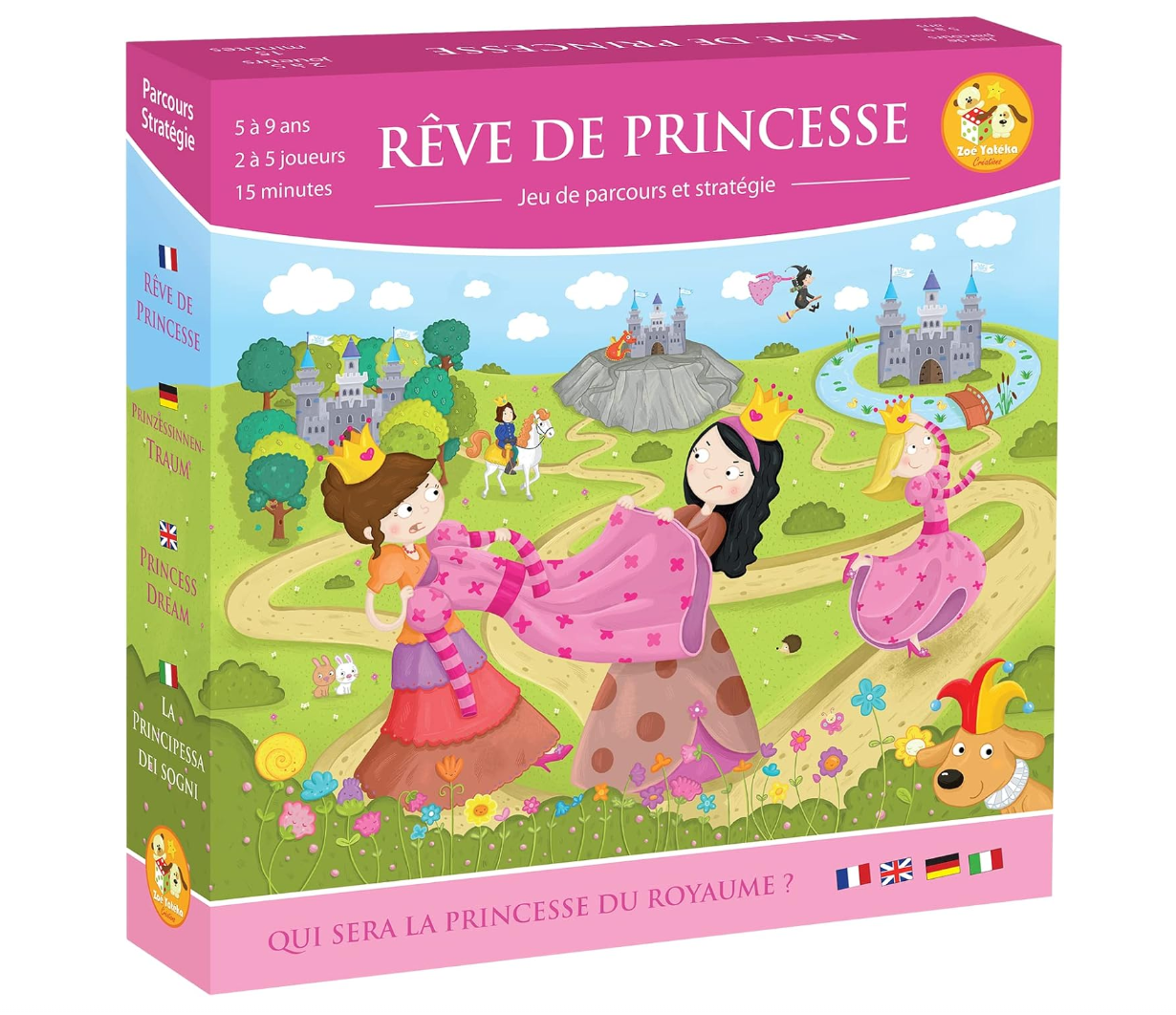 Rêve de Princesse – Jeu de parcours et stratégie semi-coopératif dès 5 ans