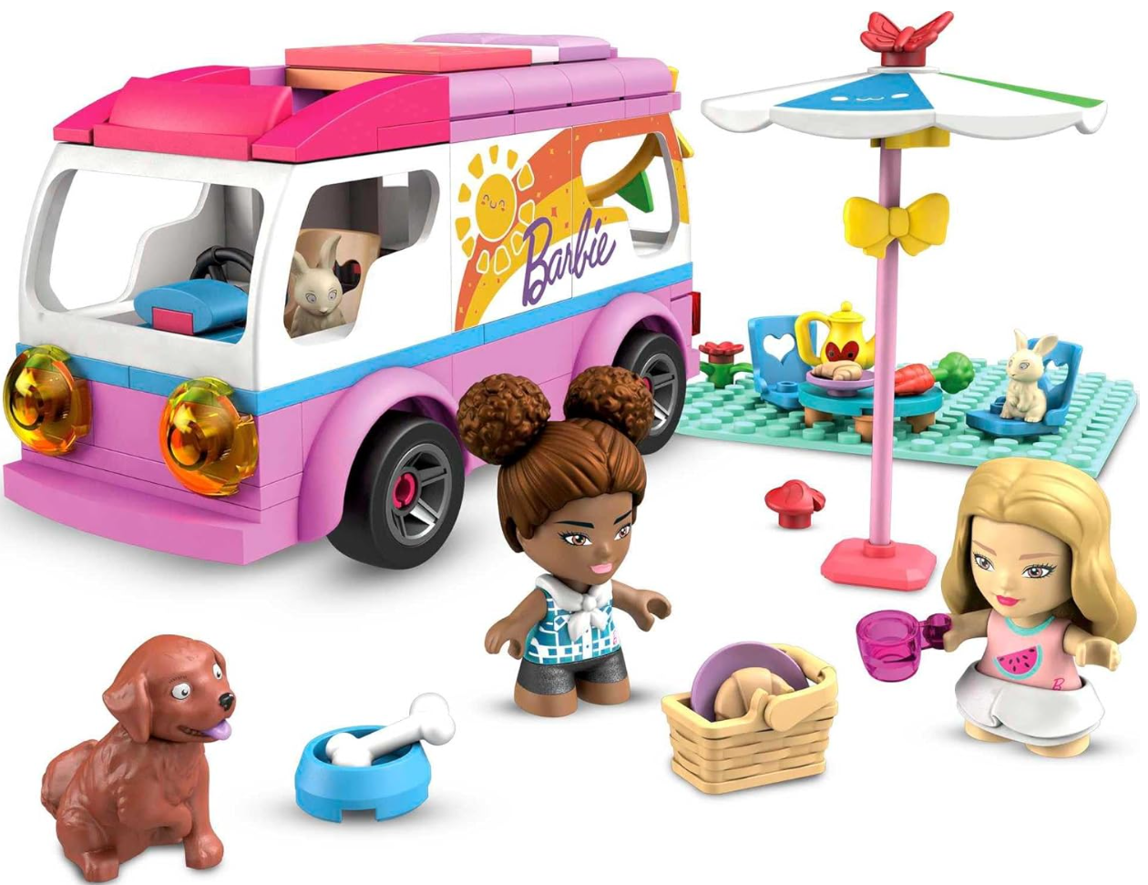 MEGA Barbie – Aventure en Camping-Car de rêve – Jeu de construction 123 pièces dès 5 ans