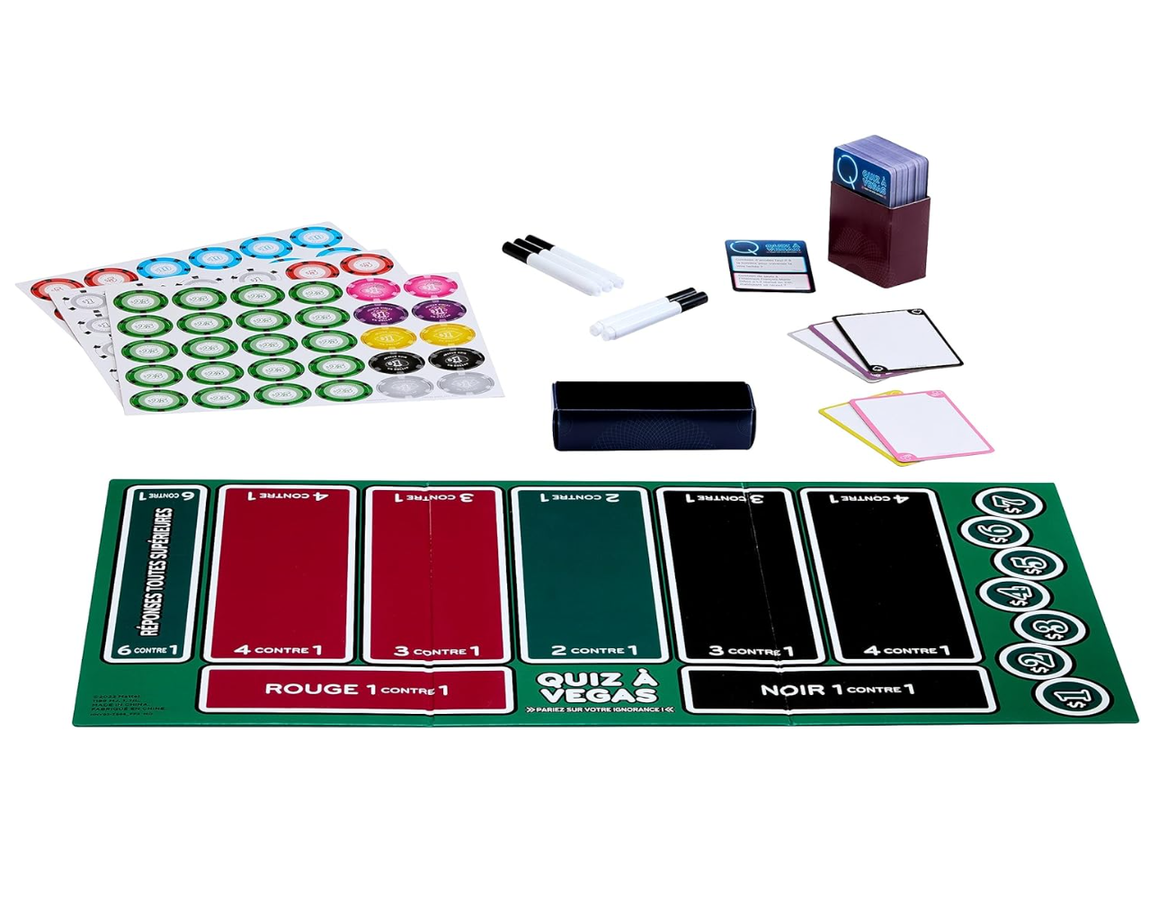 Mattel Games – Quiz à Vegas – Jeu de culture générale et de pari – Version française dès 13 ans