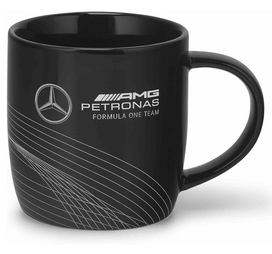 Mercedes AMG Petronas – Tasse F1 noire avec logo officiel – 350 ml