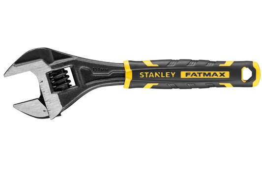 Stanley FatMax FMHT13125-0 – Clé à molette réglable 6" bi-matière avec ouverture rapide – Noir/Jaune